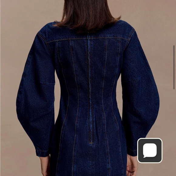 Meshki Dark Blue Long Sleeve Dress - Picture 4 of 6